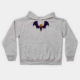 "Pumpkin-headed bat" Kids Hoodie